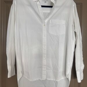Madewell White Casual Button Down Shirt